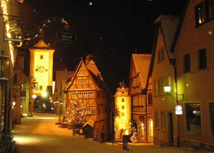 Historik Goldener Hirsch Rothenburg Otel Rothenburg ob der Tauber